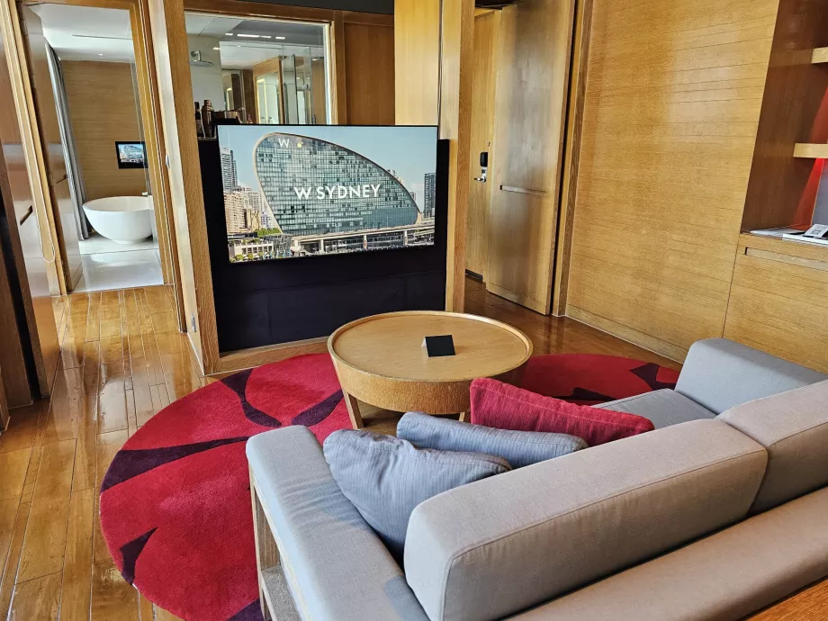 Vores værelse med tv