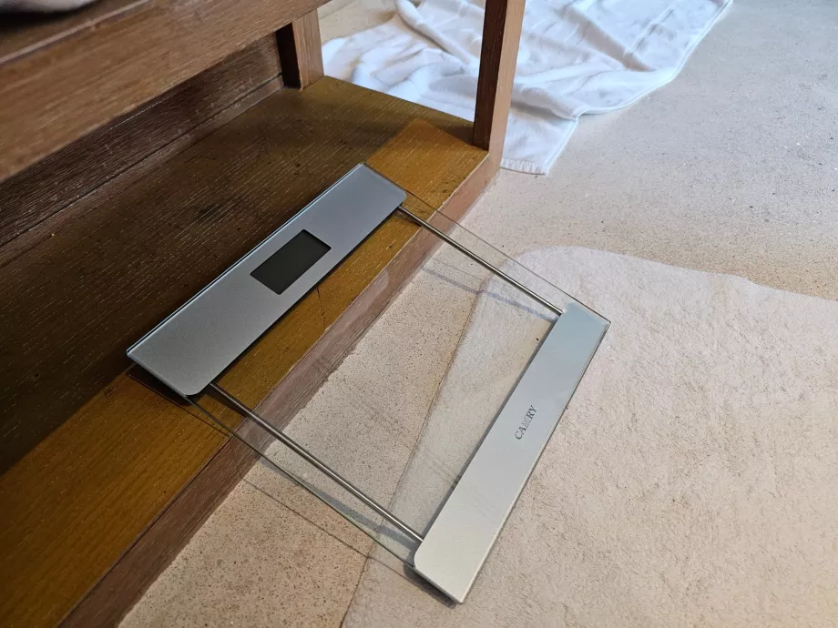 Klatrevægt på badeværelset