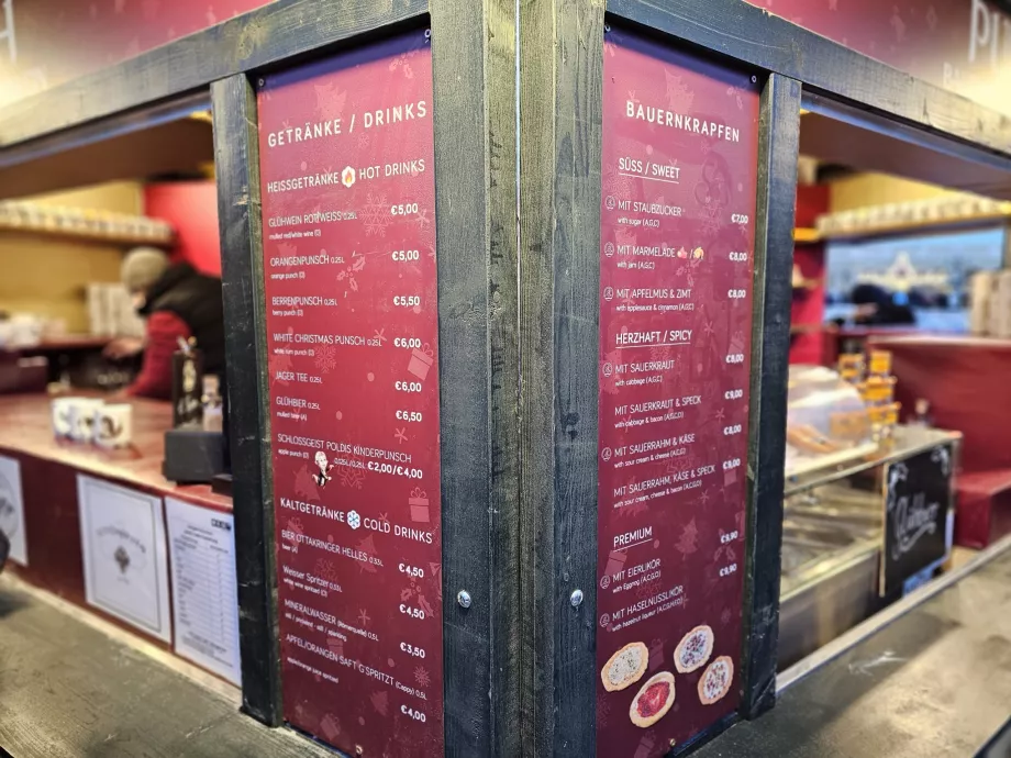 Priser på Schönbrunn-markederne