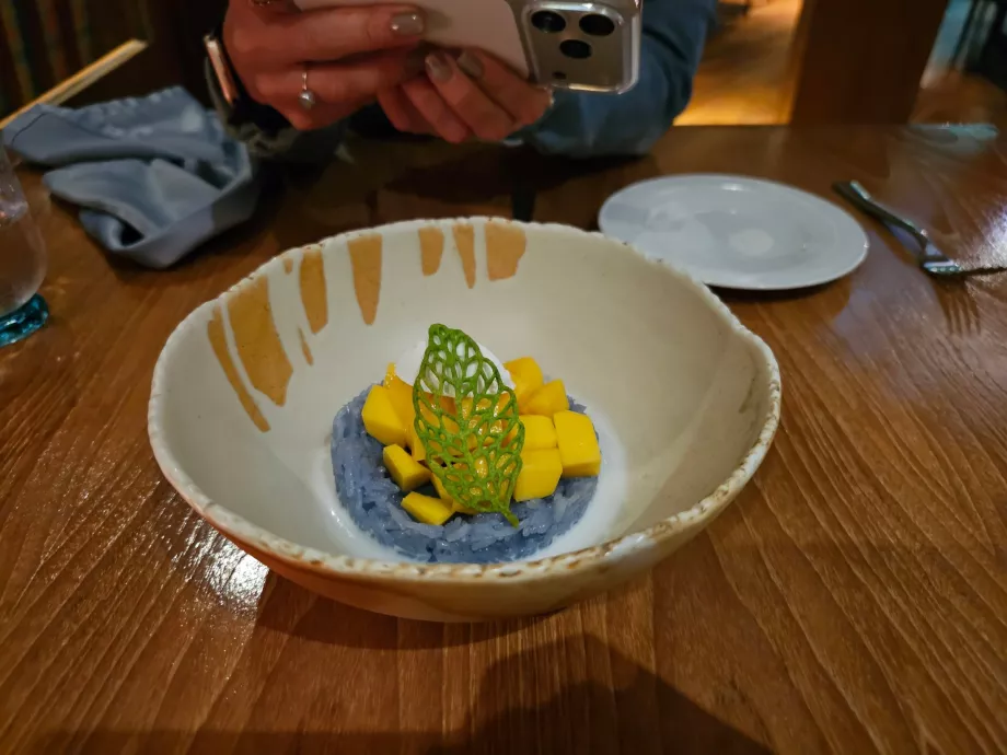 Mango sticky rice, aftensmad