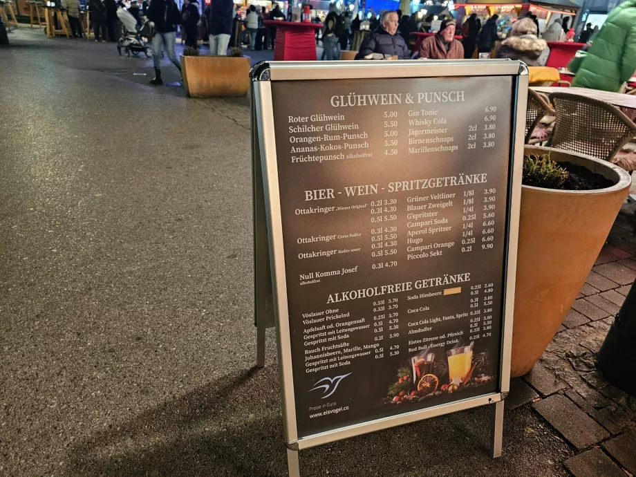 Priser på julemarkedet i Prater