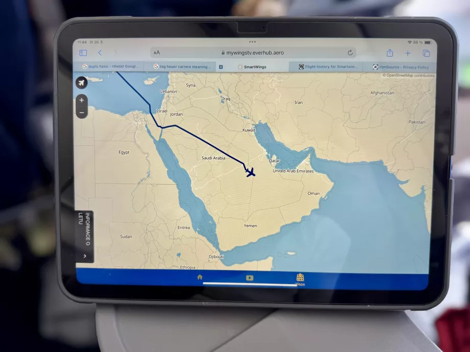 Flykort fra Prag til Salalah