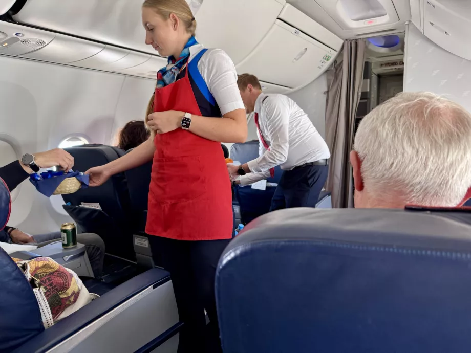 Sød service: chokolade og frugt