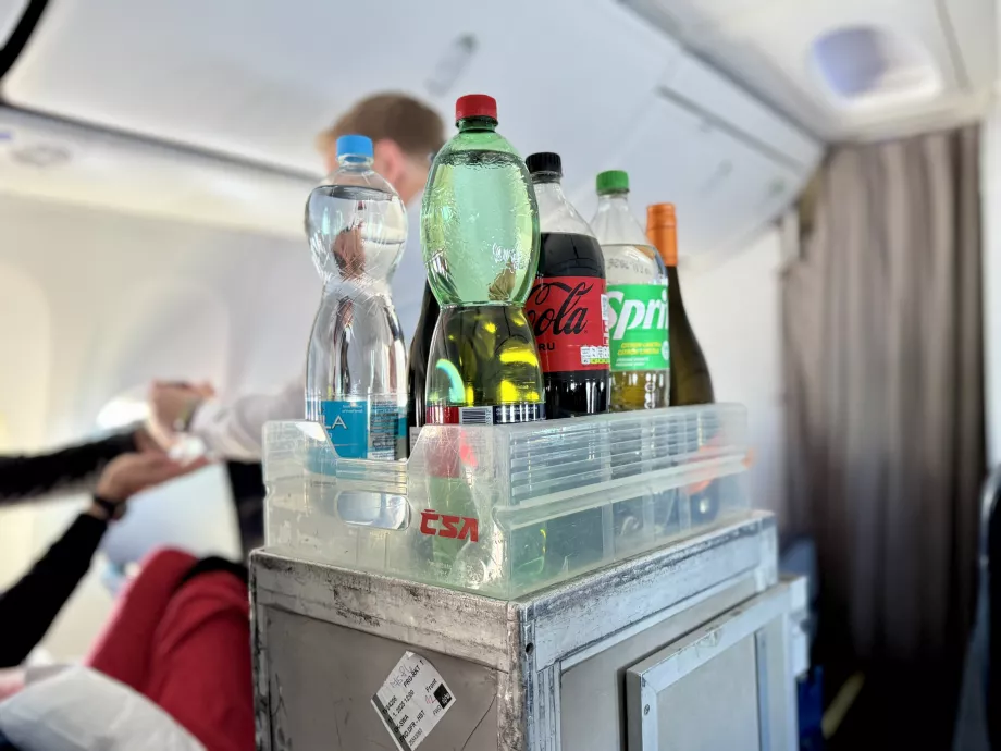 Drikkevareservice på business class