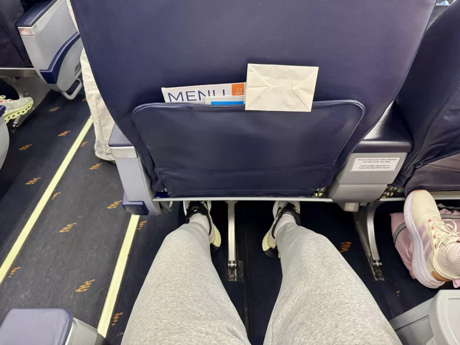 Benplads på business class