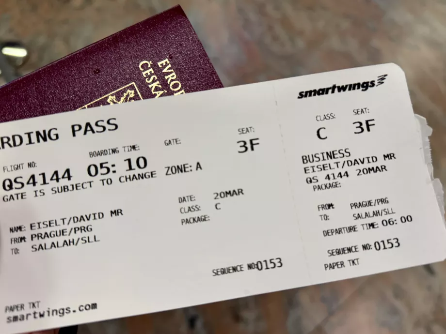 Billet på business class Smartwings
