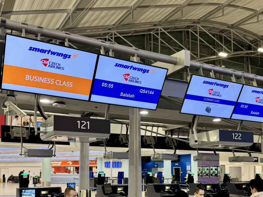 Business class check-in Smartwings