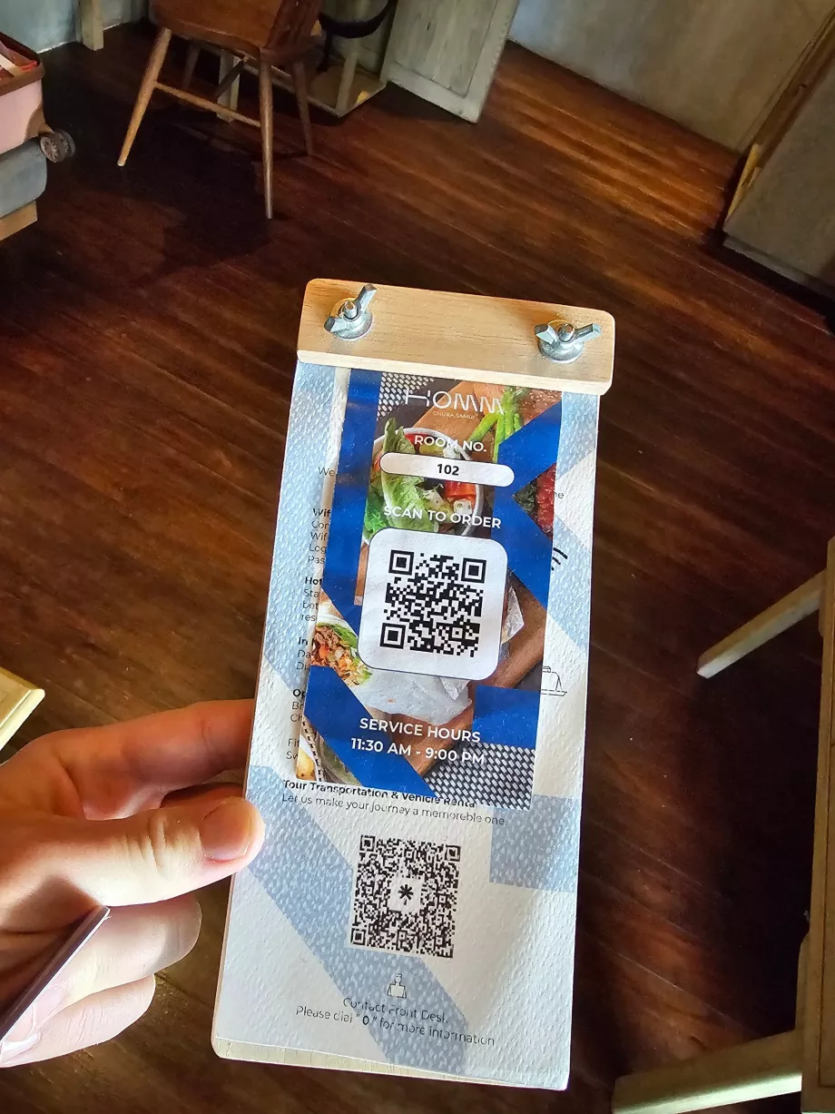 QR-kode til roomservice