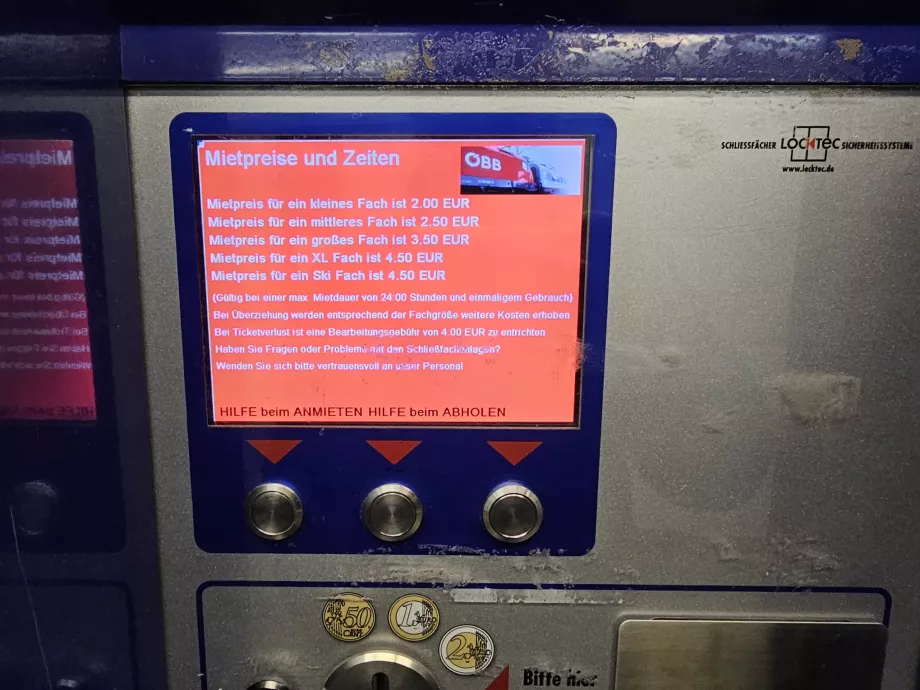 Priser for bagageopbevaring på stationen
