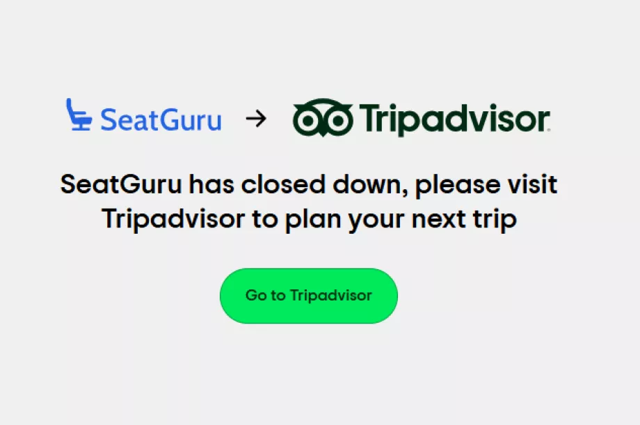 Slut på SeatGurus hjemmeside