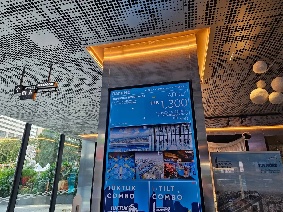 King Power Mahanakhon - aktuel prisliste 2027