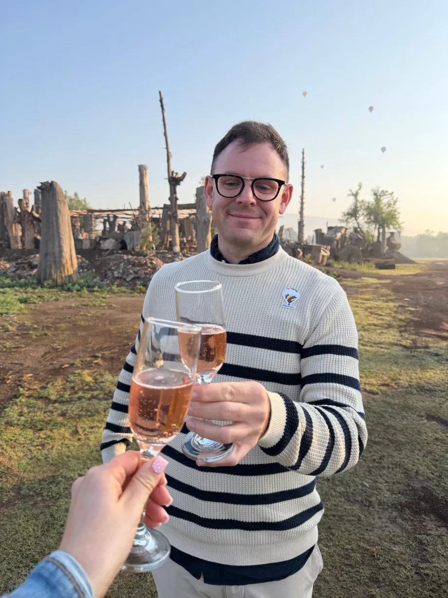 Toast efter landing