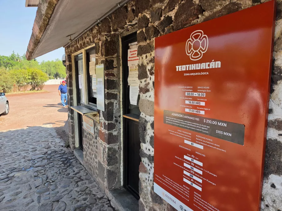 Priser og åbningstider i Teotihuacán