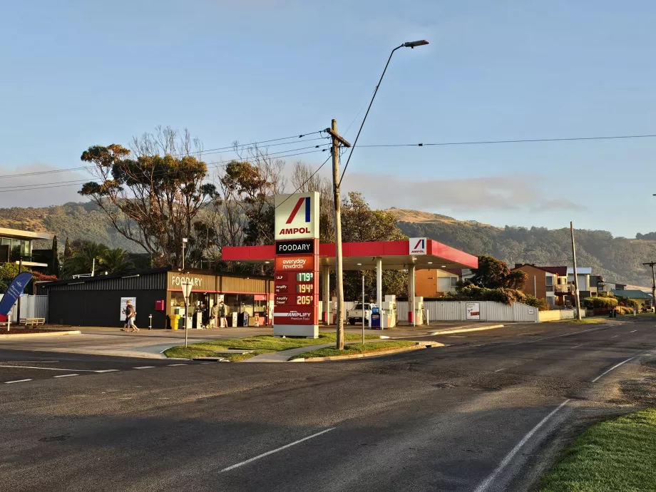 Tankstation i Apollo Bay