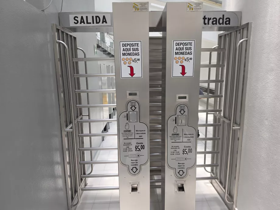 Betaling 5 pesos pr. toilet