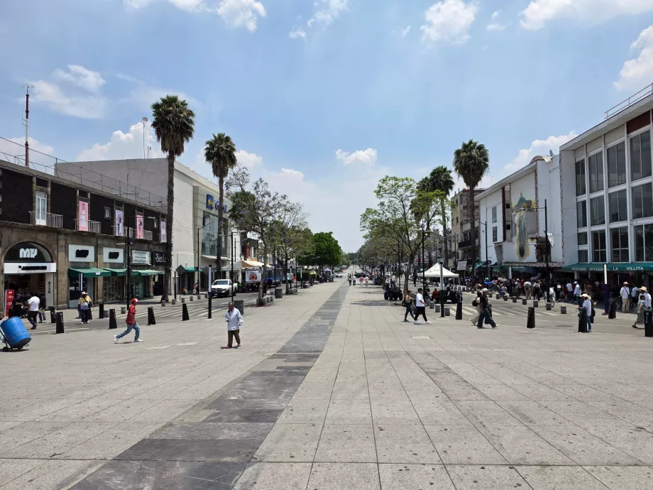 Calzada de Guadalupe fodgængerzone