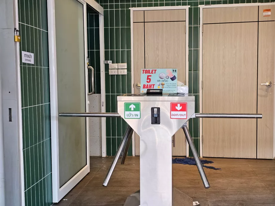 Chatuchak Market, offentlige toiletter