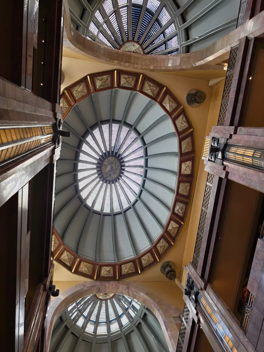Interiør i lobbyen på Palacio Bellas Artes