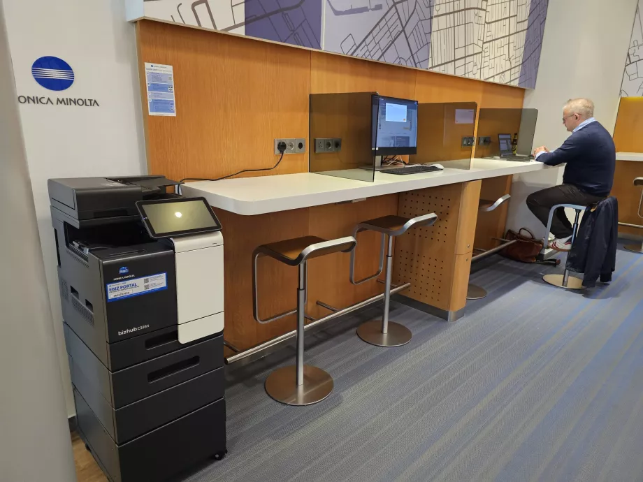 Et sted at arbejde og en printer