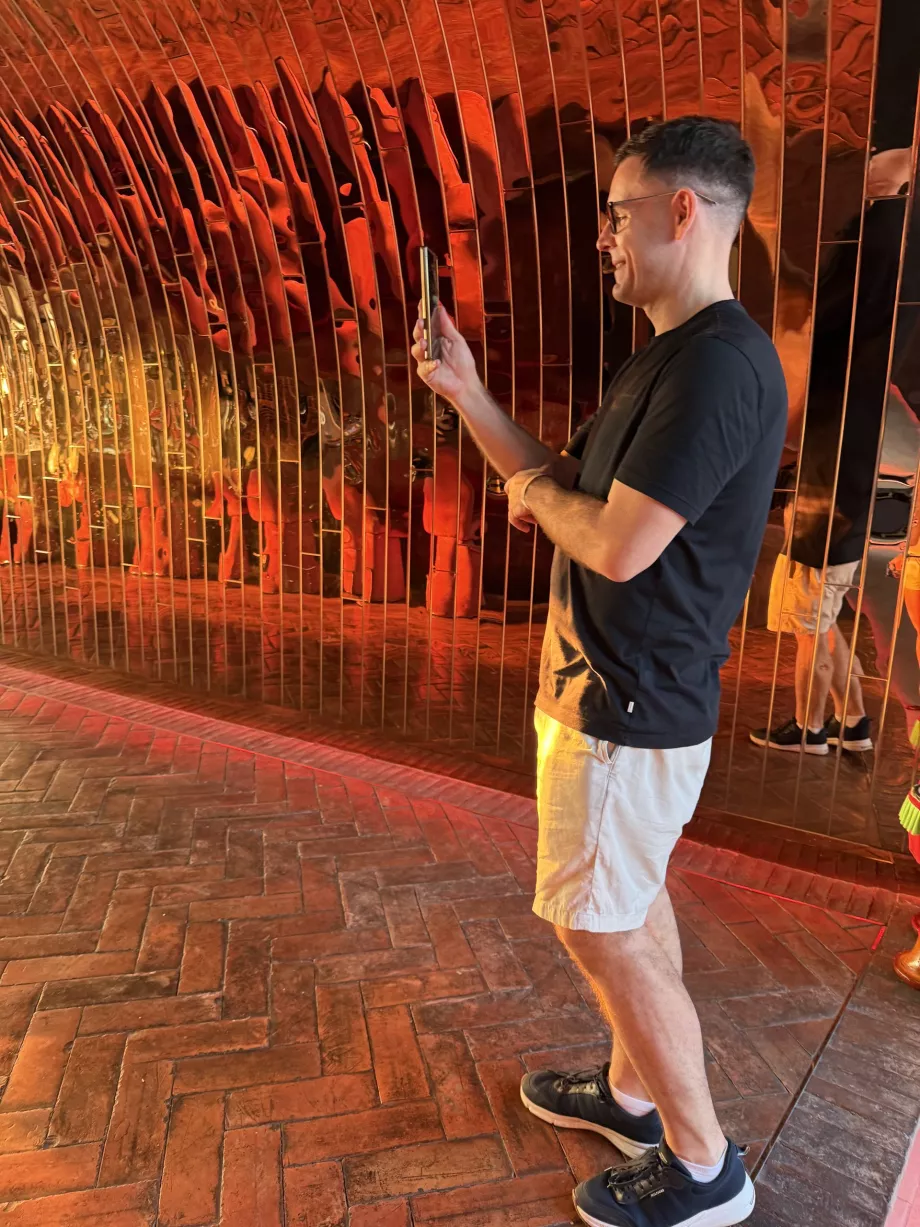 Mig i tagbaren på Akara Sky Hanuman