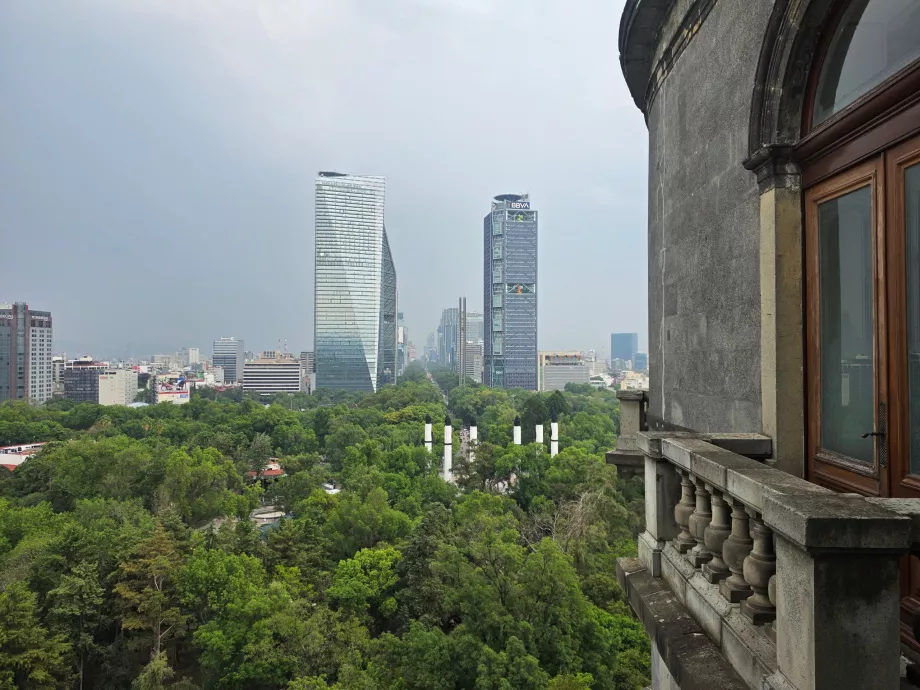 Chapultepec Slot, udsigt over byen