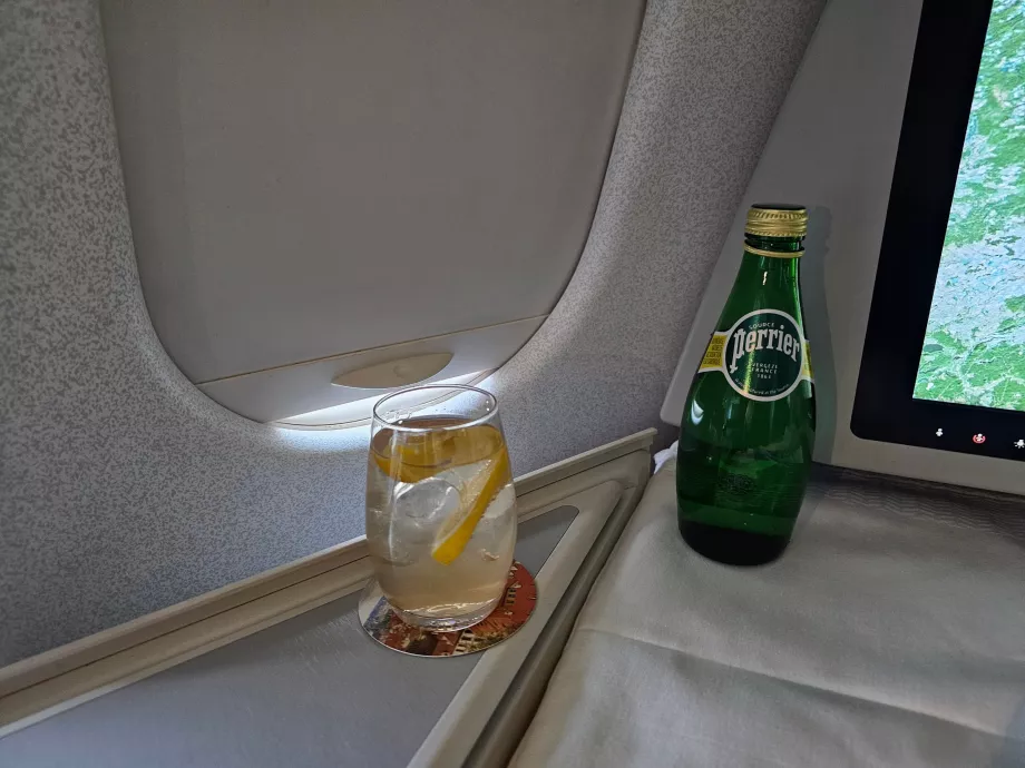 Vand når som helst under flyvningen