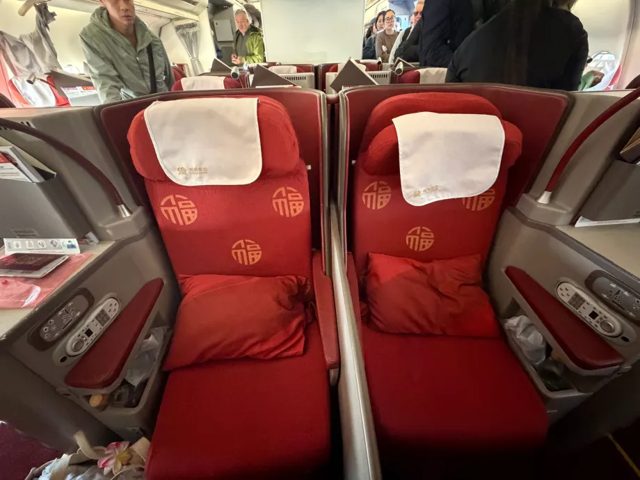 Midterste sæder på business class