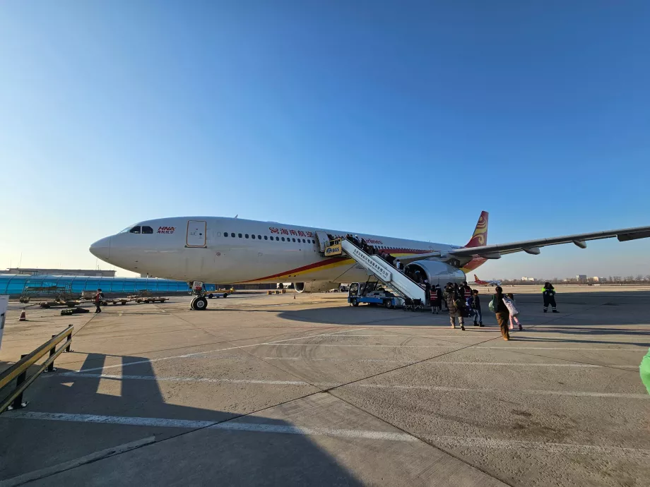 Vores fly i Beijings lufthavn