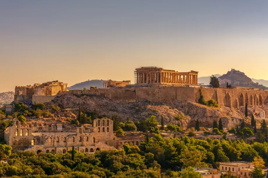 Udsigt over Akropolis