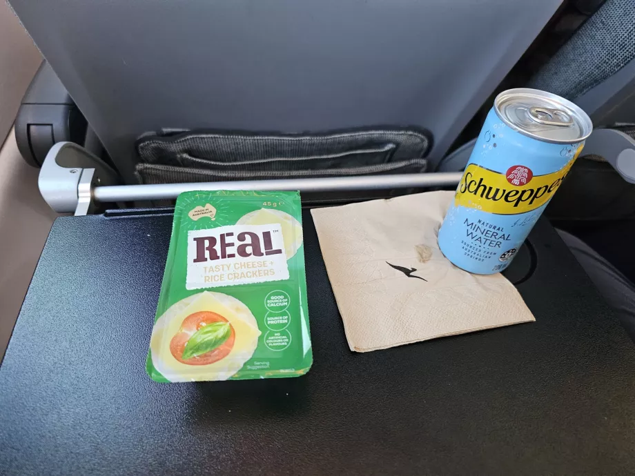 Forfriskninger på en indenrigsflyvning