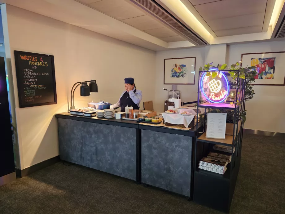 Stand med vafler og pandekager