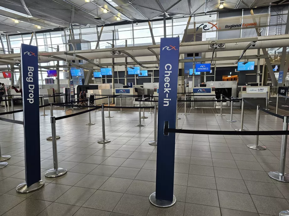 Check-in hos Rex Airlines