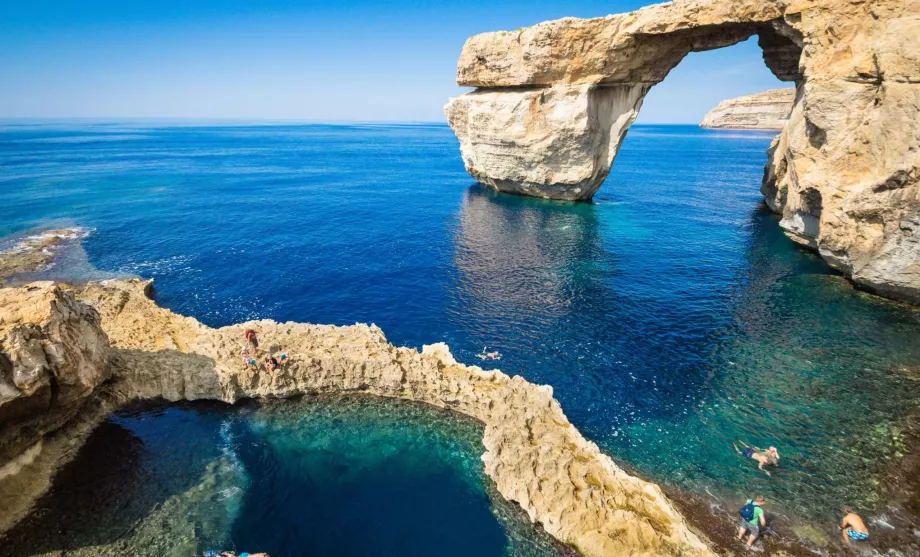 Klippeformationer på Malta