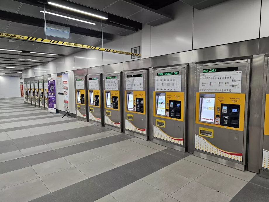 Billetautomater i metroen