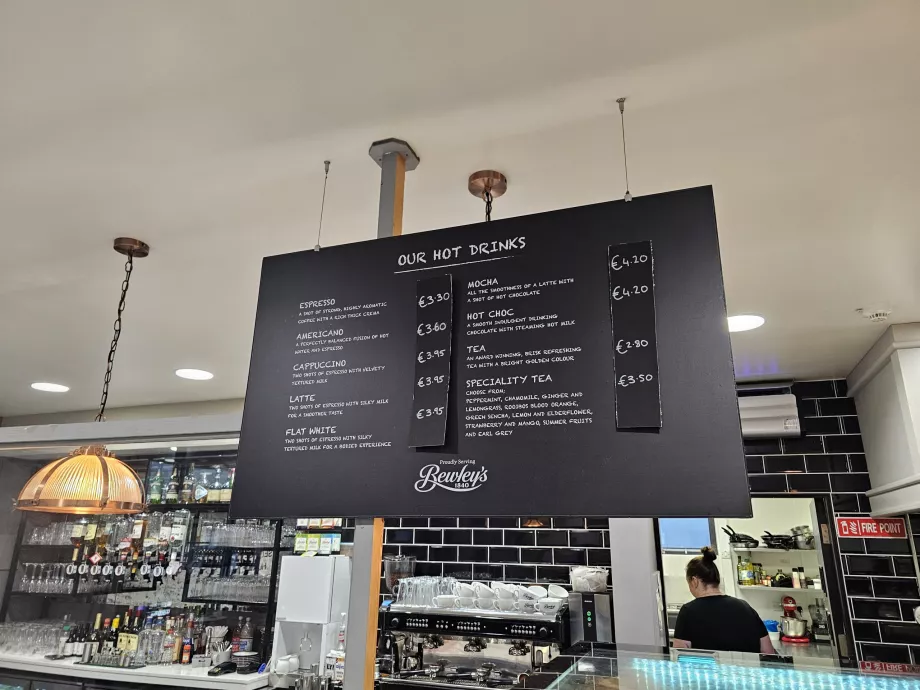 Priser i lufthavnsrestauranten, offentlig afdeling