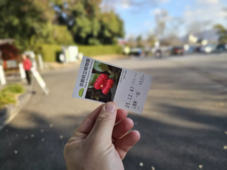 Kyoto Botaniske Have, billet