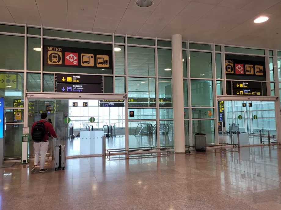 Kørselsvejledning til metroen fra Terminal 1