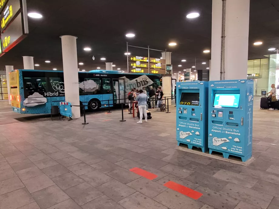 Aerobus-stop ved Terminal 1
