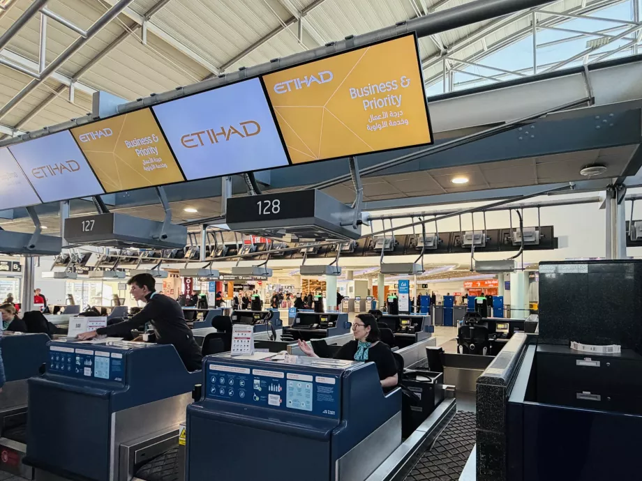 Check-in til business class