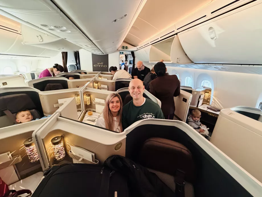 Min lille familie er klar til afgang