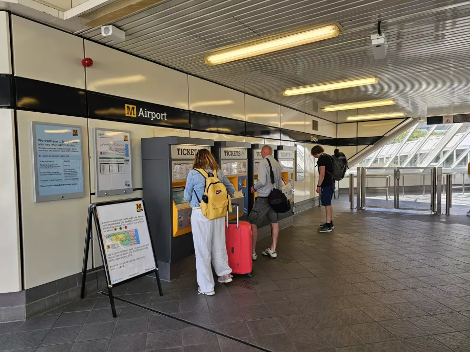 Billetautomater på metrostationer