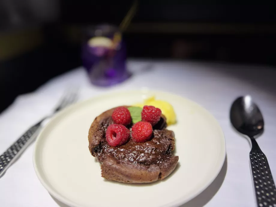 Fondant med chokolade og karamel