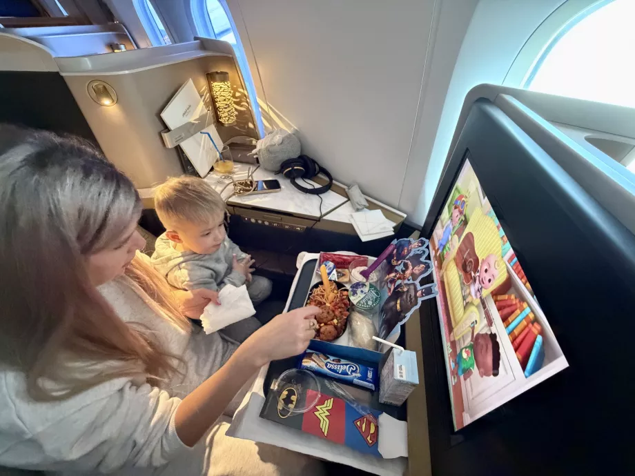 Sæderne er rummelige nok, selv for dem