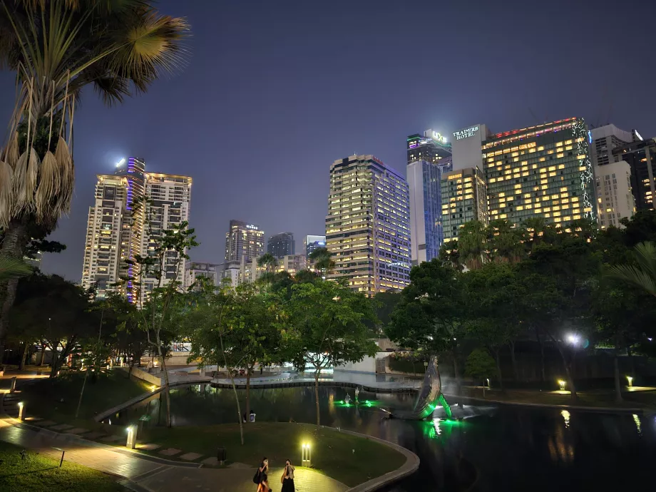 KLCC Park i løbet af natten