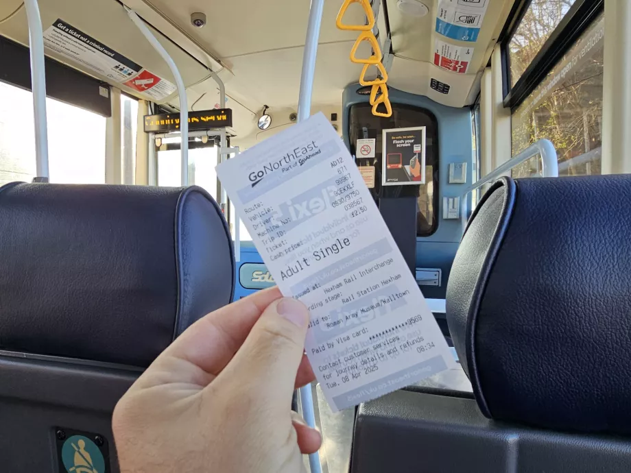 Enkelt busbillet
