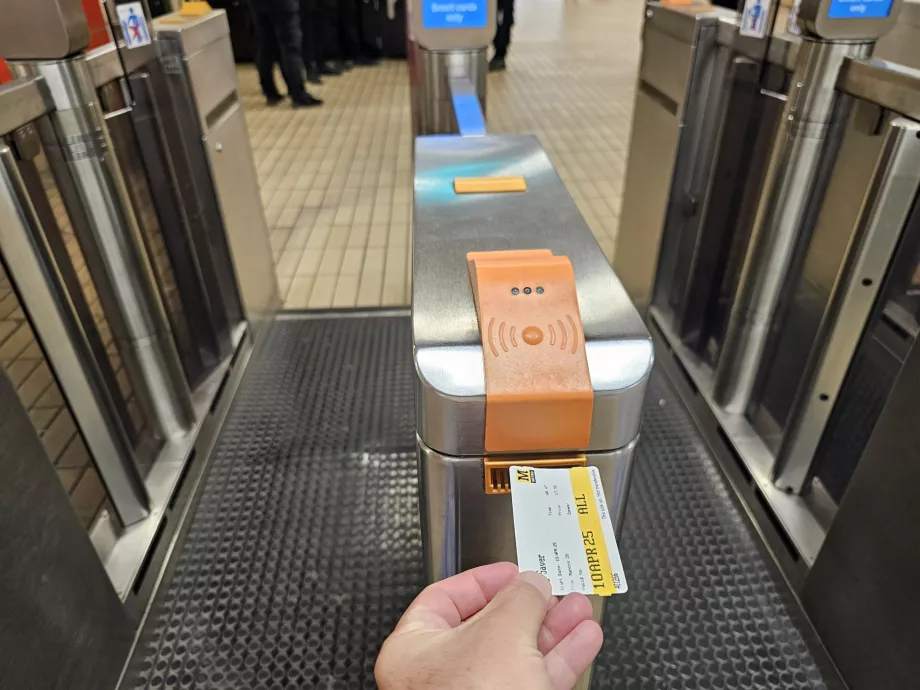 Billetsluse i metroen