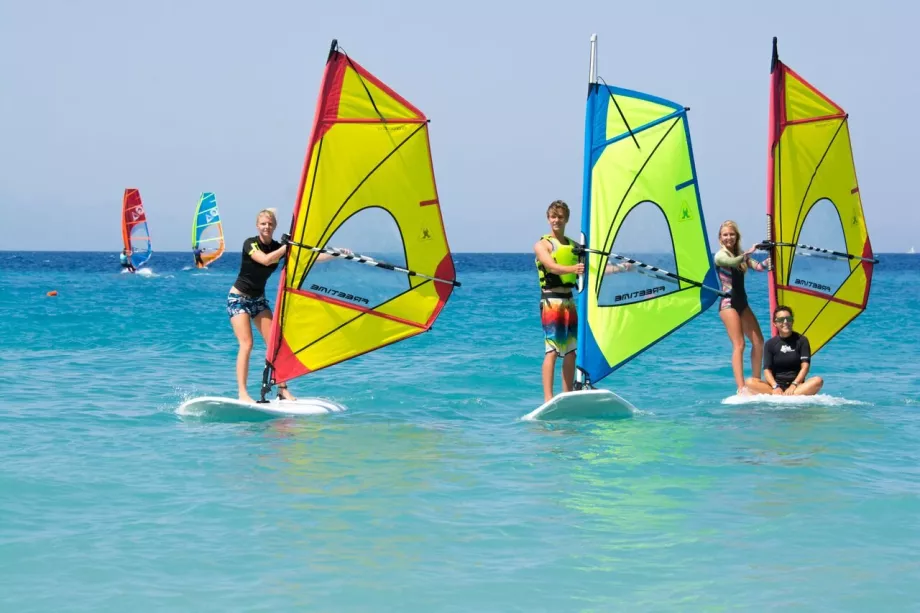 Windsurfing på Rhodos