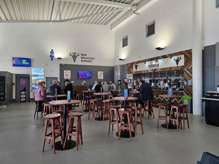 Restaurant i transitområdet