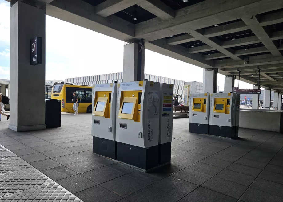 Billetautomater, busstoppested