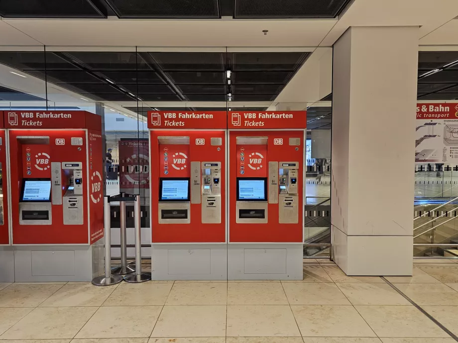 Billetautomater til tog